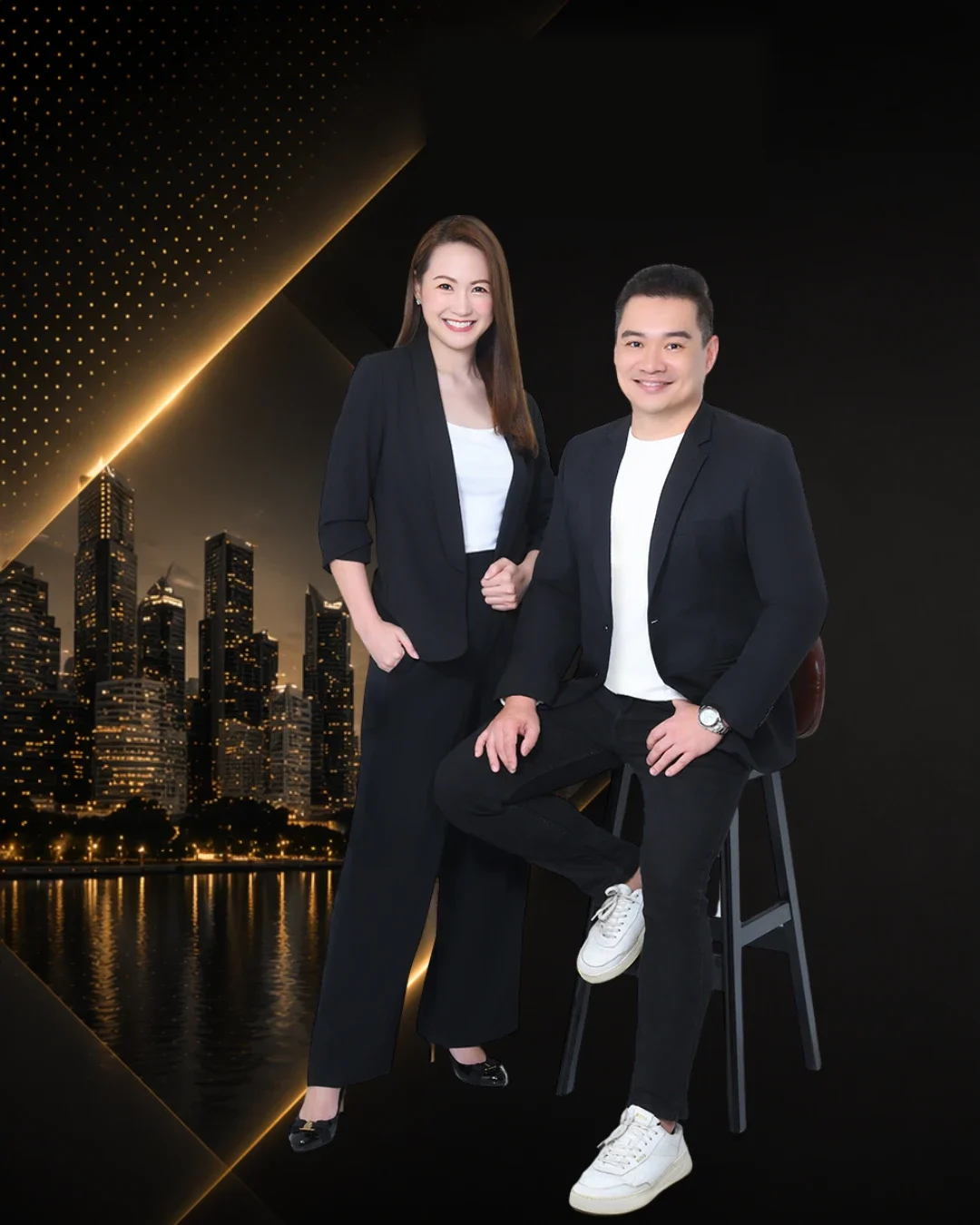 Audrie Poh and David Ho, real estate agents with ERA Singapore